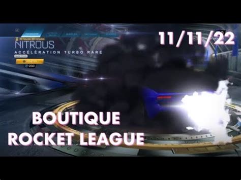 Boutique Rocket League Du Novembre Youtube