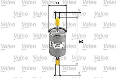 Valeo Fuel Filter For Opel Fiat Vw Saab Seat Alfa Romeo Skoda Audi H C