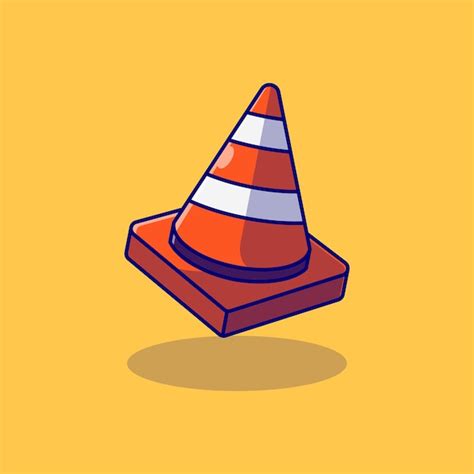 Premium Vector Traffic Cone Vector Illustration Design