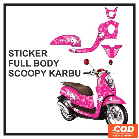 Jual Stiker Sticker Motor SCOOPY Decal Body Scoopy Striping Scopy 2014