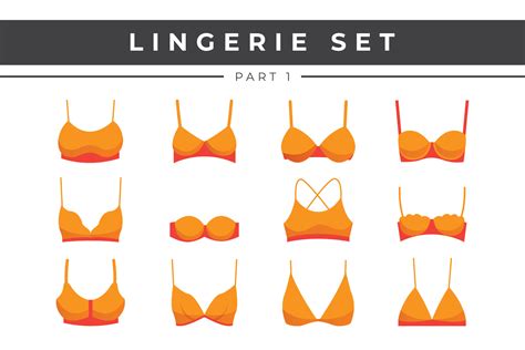 Female Lingerie Elements Collection Set Vector Art At Vecteezy