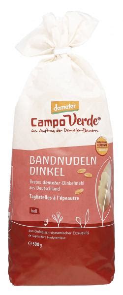 Campo Verde Demeter Bandnudeln Dinkel Online Kaufen Bei Mytime De