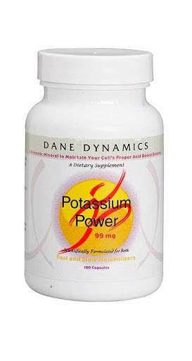 Potassium Power With Orotate 99 Mg Elizabeth Dane