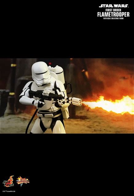 Hot Toys MMS 星際大戰七部曲原力覺醒帝國火焰兵 比例 First Order Flametrooper