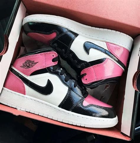 Custom Air Jordan 1 Black Rose Pink | All nike shoes, Sneakers fashion ...