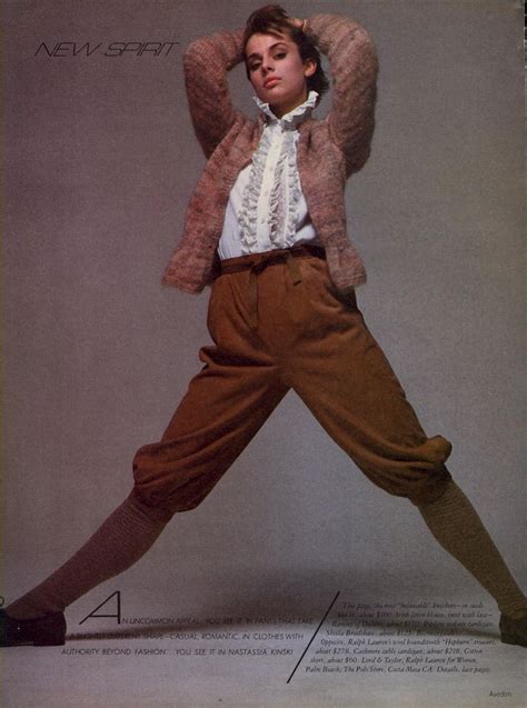 Nastassja Kinski Vogue Us 1982