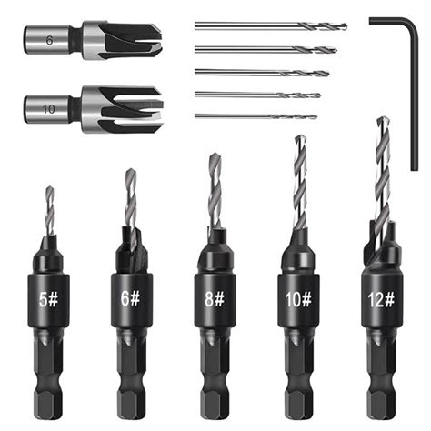 Countersink Drill Bit Set Woodworking Chamfer Adjustable Countersink