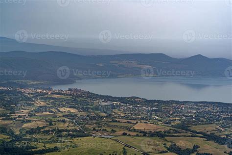 bracciano lake italy aerial view 17454062 Stock Photo at Vecteezy