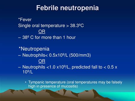 Ppt Febrile Neutropenia Powerpoint Presentation Free Download Id 5177885