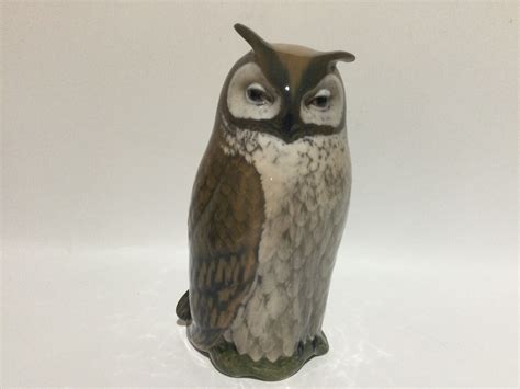 Large Vintage Royal Copenhagen Owl Figurine 2999 Etsy Uk