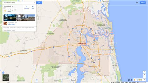 Jacksonville Florida Map - United States