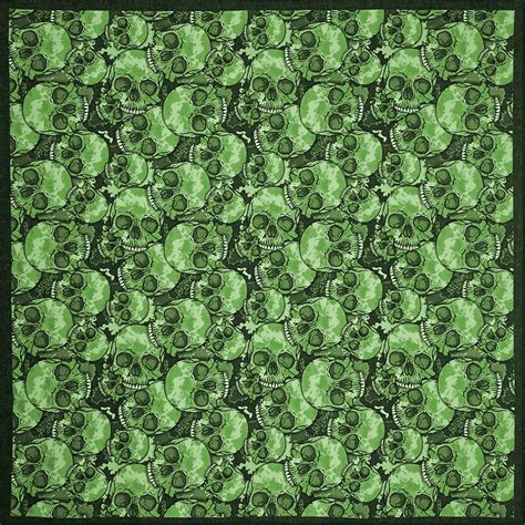 Green Skull Bandana