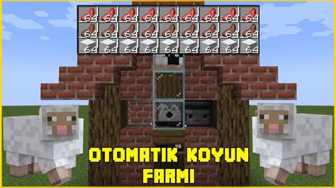 OTOMATİK KOYUN FARMI Minecraft Koyun Farmı Sheep Farm Nasıl