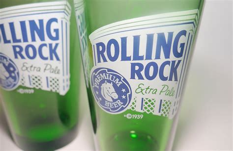 Rolling Rock Breweries Latrobe Extra Pale Premium Beer Green Etched