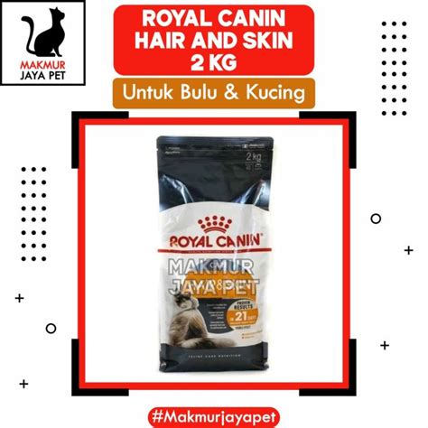 Royal Canin Hair And Skin 2 Kg Makanan Kucing Untuk Bulu Dan Kulit