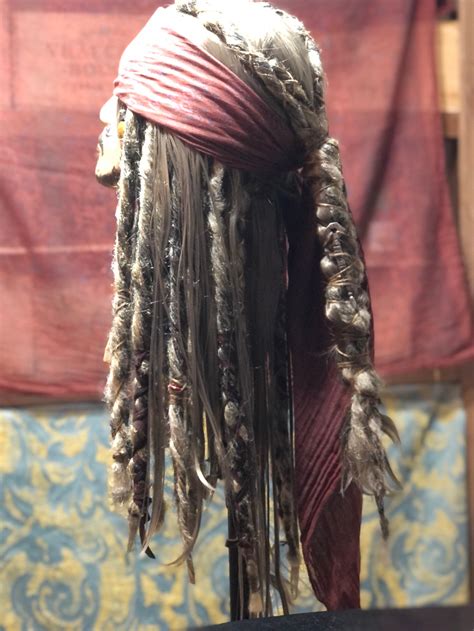 Grey Hair Old Jack Sparrow Wig Screen Accurate Hand Made Etsy