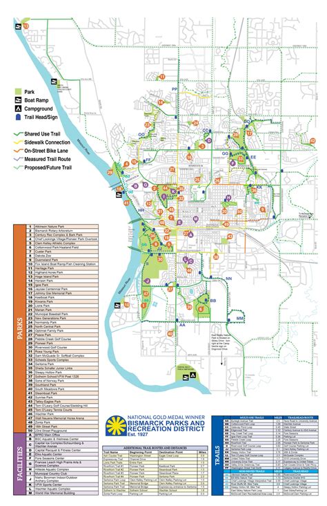 Park & Trail Maps – Bismarck Parks & Recreation