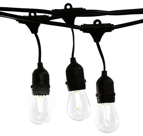 Dimmable Path LED Outdoor String Lights - Industrial - Outdoor Rope And ...