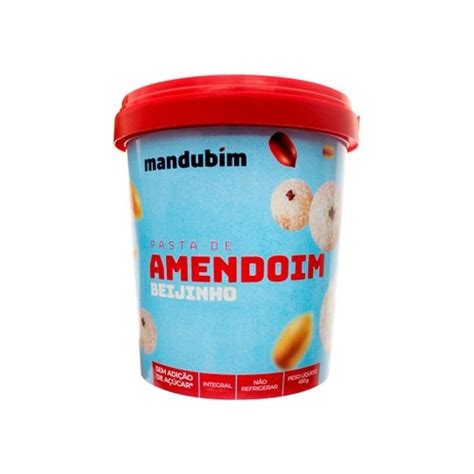 Pasta de Amendoim Beijinho 450gr Mandubim Empório Doce Vida