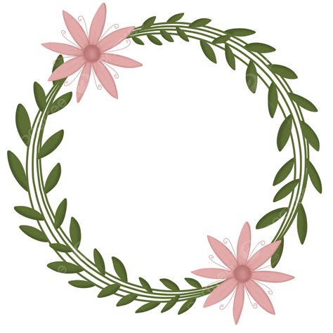 Flower Wreaths 插圖 花圈 花圈插图 花環素材圖案，psd和png圖片免費下載