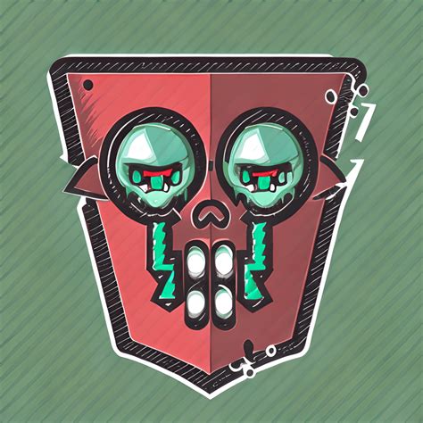 Zombie Brain Shield Graphic · Creative Fabrica