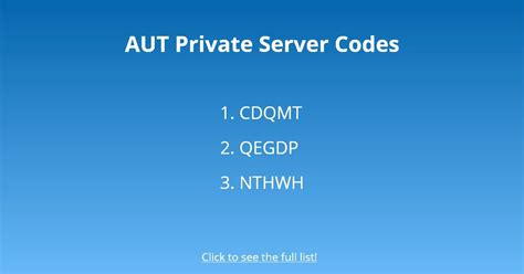 20+ A Universal Time AUT Private Server Codes - Followchain