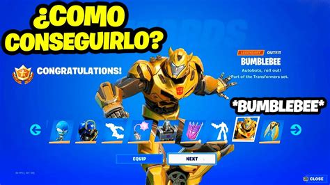 Como Conseguir El Nuevo Pack De Transformers En Fortnite Bumblebee