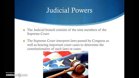 Lesson On Separation Of Powers And Checks And Balances Youtube