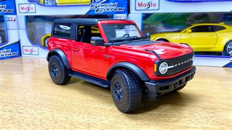 2021 Ford Bronco Wildtrak 118 Maisto Diecast Model Unboxing From