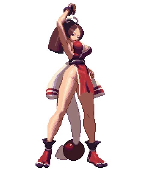 Mai Shiranui Sprite Animation From The King Of Fighters Xiii King Of Fighters Superhero