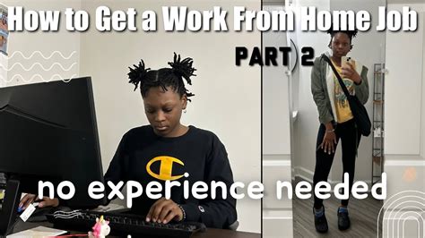 How To Get A 9 5 Work From Home Job Entry Level Jobs Part 2 Youtube