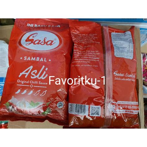 Jual Sasa Saos Sambal Asli Refill 950 Ml Harga Rp 19000pack