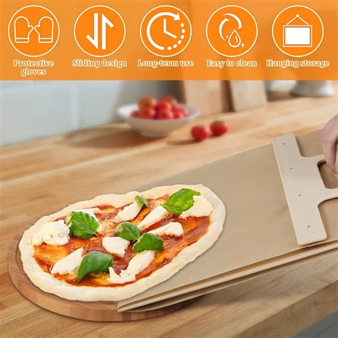 Sliding Pizza Peel 5535 Cm Non Stick Wood Large Peel Pizza Smart