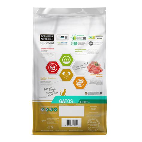 Ração Fórmula Natural freshmeat Light para Gatos 1kg Maré Shopping