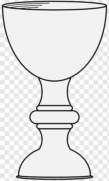 Chalice Template Printable Clipart Outline Communion First Coloring