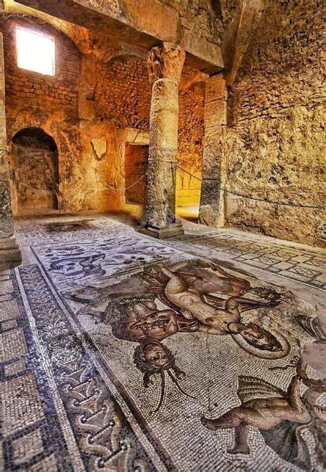 Archaeo Histories On Twitter Mosaic Of A Roman Floor At The