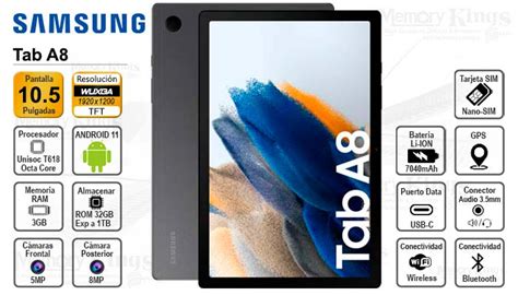 Tablet Pc 105 Samsung Galaxy Tab A8 Sm 205 Lte Memory Kings Lo