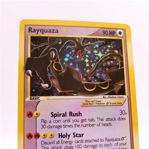 Rayquaza Goldstar EX Deoxys Custom Proxy With Starfoil And Etsy