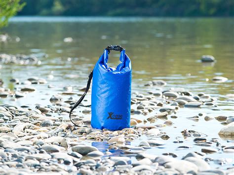 Sac étanche en plastique résistant pour plage et rando 5 à 70 L Orange