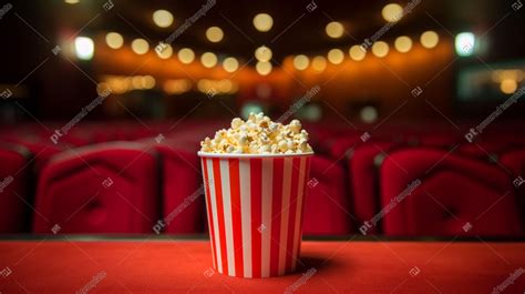 Photo of Popcorn at the Movie Theater | AI Image | PoweredTemplate ...