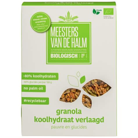 Granola Koolhydraatverlaagd Meesters Van De Halm 350 G De Bosmantel