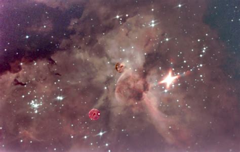 The God Finger And Caterpillar Nebulas In Eta Carinae Nebula