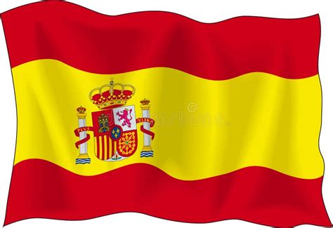 Flag Of Spain Stock Vector Illustration Of Icon Drawing 3247829