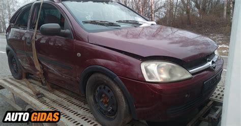 Opel Corsa C M Dalys Skelbimas Autogidas