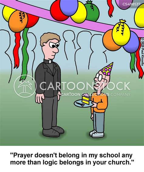 Prayer In School Cartoons and Comics - funny pictures from CartoonStock