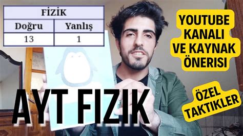 AYT FİZİK NASIL ÇALIŞILIR SIFIRDAN AYT FİZİK RUTİNİM KAYNAK VE