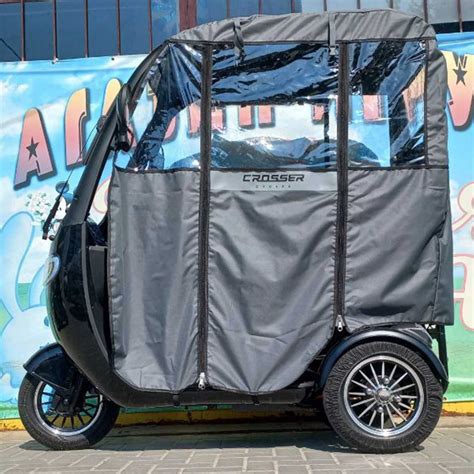 Электроскутер 3х колесный Crosser 72V/800W Электро трехколесный TR3-1R ...