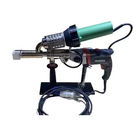 Plastic Extrusion Welder Hand Extruder Hot Air Welding Gun Dual Heating For Hdpe Pp Pe Sheet