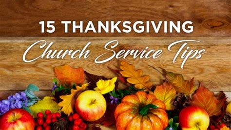 15 Important Tips for an Amazing Thanksgiving Service