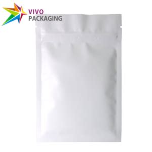 Aluminium Silver Foil Side Seal Mylar Bags Various Sizes With